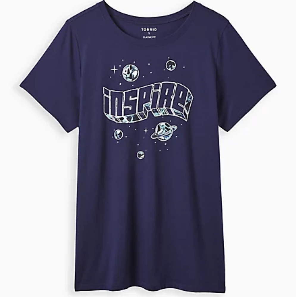 Torrid Inspire Navy Tee